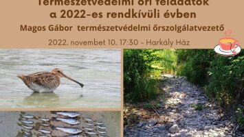 Mátra Kincsei téli előadássorozat - ​Természetvédelmi őri feladatok a 2022-es rendkívüli évben
