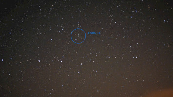 We managed to photograph the approaching comet C/2022 E3
